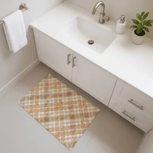 Luxury Washable Indoor/Outdoor Soft Essentials Copper 1\'8\" x 2\'6\" Rug