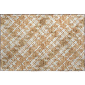 Luxury Washable Indoor/Outdoor Soft Essentials Copper Rug