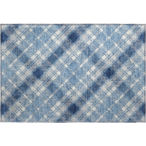Luxury Washable Indoor/Outdoor Soft Essentials Denim Rug