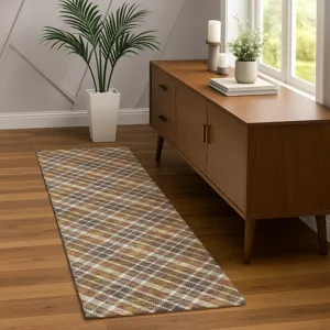 Luxury Washable Indoor/Outdoor Soft Essentials Earth 2\'3\" x 7\'6\" Runner Rug