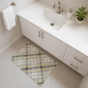 Luxury Washable Indoor/Outdoor Soft Essentials Granite 1\'8\" x 2\'6\" Rug