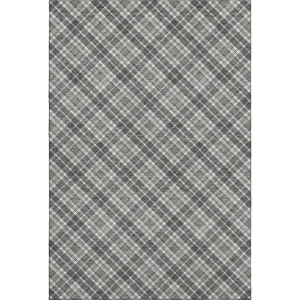 Luxury Washable Indoor/Outdoor Soft Essentials Gray Rug