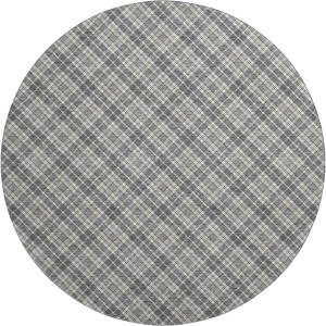 Luxury Washable Indoor/Outdoor Soft Essentials Gray 8' x 8' Round Rug