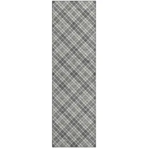 Luxury Washable Indoor/Outdoor Soft Essentials Gray 2'3" x 7'6" Runner Rug