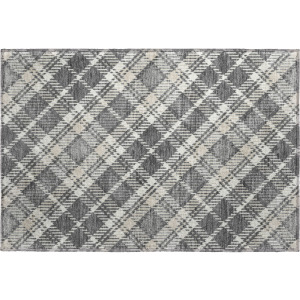 Luxury Washable Indoor/Outdoor Soft Essentials Gray Rug