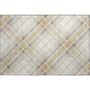 Luxury Washable Indoor/Outdoor Soft Essentials Ivory Rug