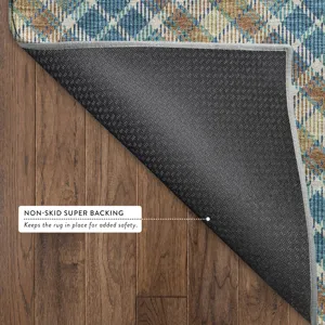 Luxury Washable Indoor/Outdoor Soft Essentials Jewel 2\'3\" x 7\'6\" Runner Rug
