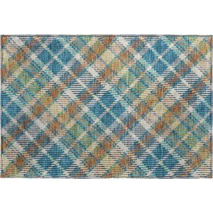 Luxury Washable Indoor/Outdoor Soft Essentials Jewel Rug