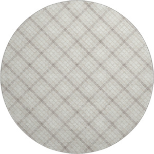 Luxury Washable Indoor/Outdoor Soft Essentials Linen 8' x 8' Round Rug