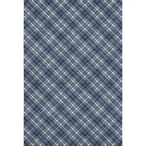 Luxury Washable Indoor/Outdoor Soft Essentials Navy 2\'6\" x 3\'10\" Rug