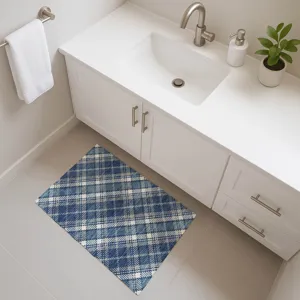 Luxury Washable Indoor/Outdoor Soft Essentials Navy 1\'8\" x 2\'6\" Rug