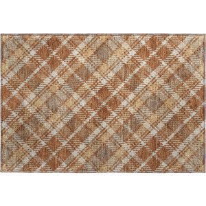 Luxury Washable Indoor/Outdoor Soft Essentials Paprika Rug