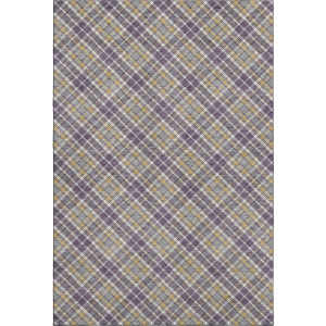 Luxury Washable Indoor/Outdoor Soft Essentials Plum Rug