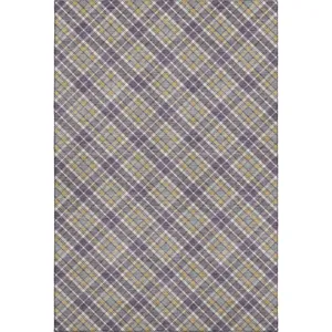 Luxury Washable Indoor/Outdoor Soft Essentials Plum 10\' x 14\' Rug