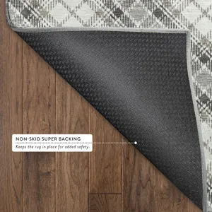 Luxury Washable Indoor/Outdoor Soft Essentials Putty 5\' x 7\'6\" Rug