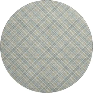 Luxury Washable Indoor/Outdoor Soft Essentials Seaside 8' x 8' Round Rug