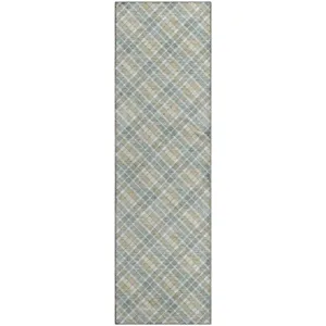 Luxury Washable Indoor/Outdoor Soft Essentials Seaside 2\'3\" x 7\'6\" Runner Rug