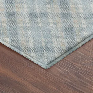 Luxury Washable Indoor/Outdoor Soft Essentials Sky 1\'8\" x 2\'6\" Rug