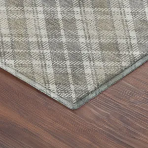 Luxury Washable Indoor/Outdoor Soft Essentials Taupe 5\' x 7\'6\" Rug