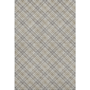 Luxury Washable Indoor/Outdoor Soft Essentials Taupe Rug