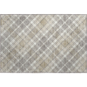Luxury Washable Indoor/Outdoor Soft Essentials Taupe Rug