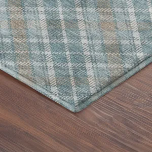 Luxury Washable Indoor/Outdoor Soft Essentials Teal 9\' x 12\' Rug