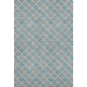 Luxury Washable Indoor/Outdoor Soft Essentials Teal Rug