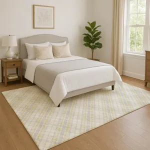 Luxury Washable Indoor/Outdoor Soft Essentials Wheat 2\'6\" x 3\'10\" Rug
