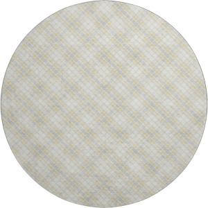 Luxury Washable Indoor/Outdoor Soft Essentials Wheat 8' x 8' Round Rug