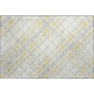 Luxury Washable Indoor/Outdoor Soft Essentials Wheat Rug