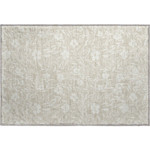 Luxury Washable Indoor/Outdoor Soft Essentials Beige Rug