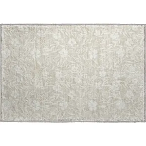 Luxury Washable Indoor/Outdoor Soft Essentials Beige Rug