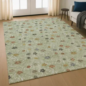 Luxury Washable Indoor/Outdoor Soft Essentials Cactus 9\' x 12\' Rug