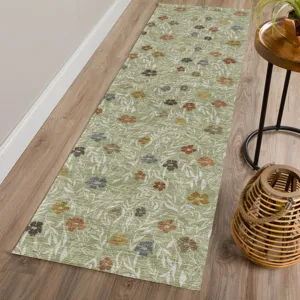 Luxury Washable Indoor/Outdoor Soft Essentials Cactus 2\'3\" x 7\'6\" Runner Rug