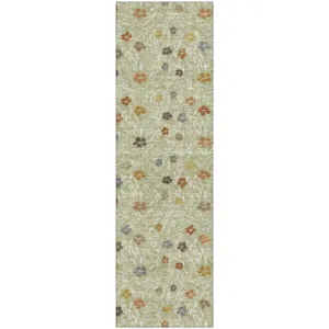Luxury Washable Indoor/Outdoor Soft Essentials Cactus 2\'3\" x 7\'6\" Runner Rug
