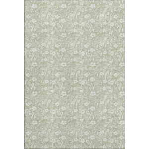 Luxury Washable Indoor/Outdoor Soft Essentials Celery Rug