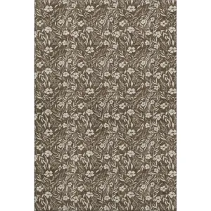 Luxury Washable Indoor/Outdoor Soft Essentials Chocolate Rug