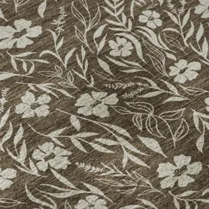 Luxury Washable Indoor/Outdoor Soft Essentials Chocolate 3\' x 5\' Rug