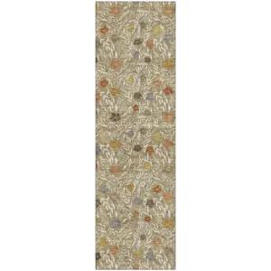 Luxury Washable Indoor/Outdoor Soft Essentials Coffee 2'3" x 7'6" Runner Rug