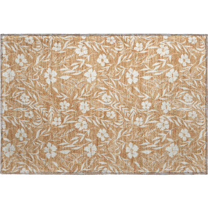 Luxury Washable Indoor/Outdoor Soft Essentials Copper Rug