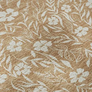 Luxury Washable Indoor/Outdoor Soft Essentials Copper 5\' x 7\'6\" Rug
