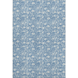 Luxury Washable Indoor/Outdoor Soft Essentials Denim Rug