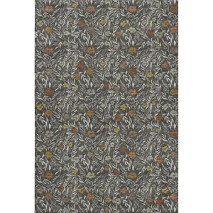 Luxury Washable Indoor/Outdoor Soft Essentials Graphite 2\'6\" x 3\'10\" Rug
