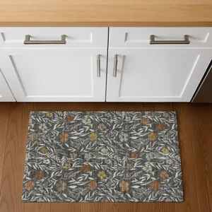 Luxury Washable Indoor/Outdoor Soft Essentials Graphite 1\'8\" x 2\'6\" Rug
