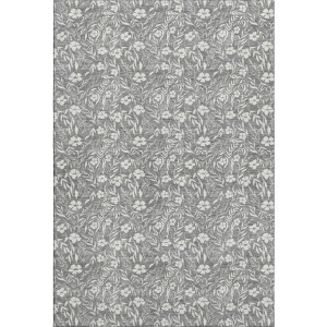 Luxury Washable Indoor/Outdoor Soft Essentials Gray Rug