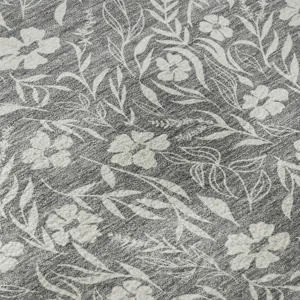 Luxury Washable Indoor/Outdoor Soft Essentials Gray 8\' x 10\' Rug