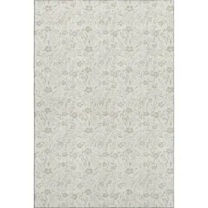 Luxury Washable Indoor/Outdoor Soft Essentials Linen 9\' x 12\' Rug