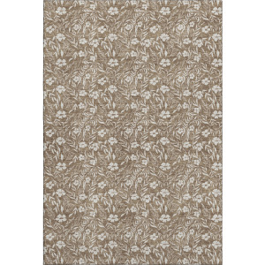 Luxury Washable Indoor/Outdoor Soft Essentials Mocha Rug