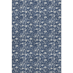 Luxury Washable Indoor/Outdoor Soft Essentials Navy Rug