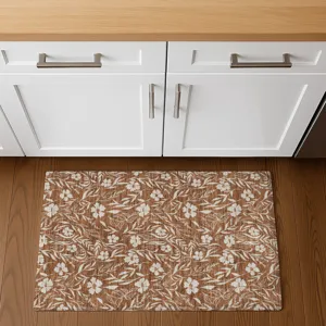 Luxury Washable Indoor/Outdoor Soft Essentials Paprika 1\'8\" x 2\'6\" Rug